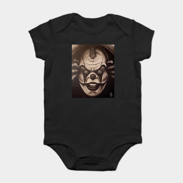 Evil Clown Baby Bodysuit by Grave Digs